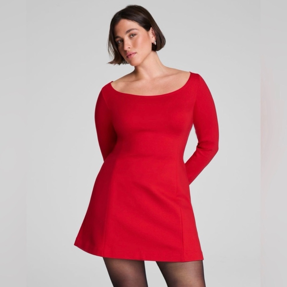 Spanx Ponte Long Sleeve Mini Dress